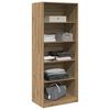 vidaXL Wardrobe Artisian Oak 80x50x200 cm Engineered Wood
