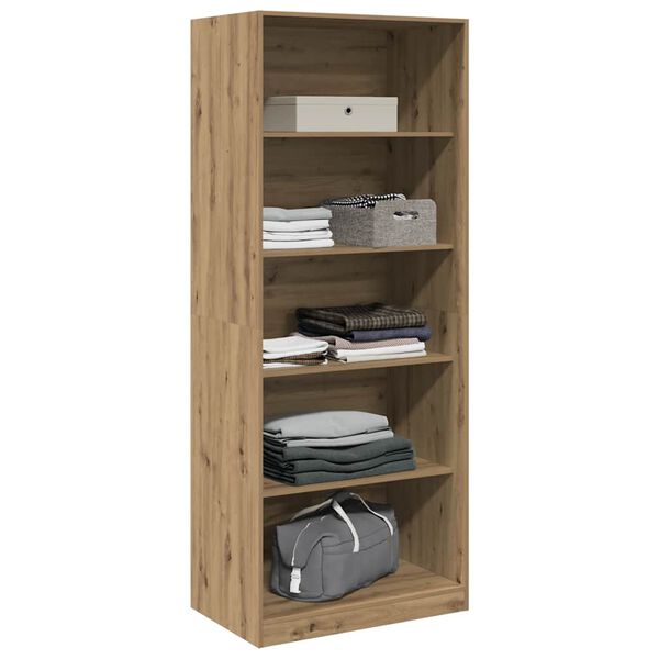 vidaXL Wardrobe Artisian Oak 80x50x200 cm Engineered Wood