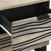 vidaXL Bedside Cabinet with Drawer White and Black 40 x 33 x 46 cm
