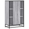 vidaXL Highboard Grey Sonoma 68x35x106.5 cm Engineered Wood and Metal