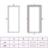 vidaXL Home Door 83 x 201.5 x 3.5 cm Aluminium and Tempered Glass