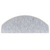 vidaXL Stair Mats 10 pcs 65x24x4 cm Light Grey Half Round Large