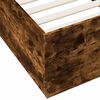 vidaXL Bed Frame without Mattress Smoked Oak 100x200 cm