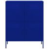 vidaXL Storage Cabinet Navy Blue 80x35x101.5 cm Steel