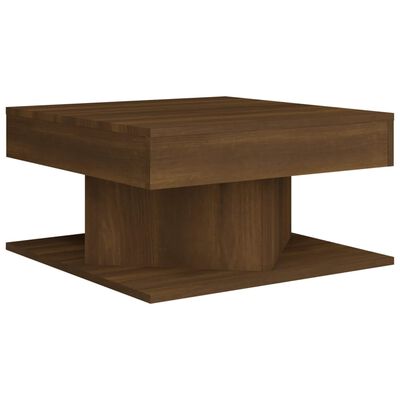 vidaXL Coffee Table Brown Oak 57x57x30 cm Engineered Wood