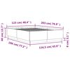 vidaXL Bed Frame without Mattress Grey Sonoma 120x200 cm