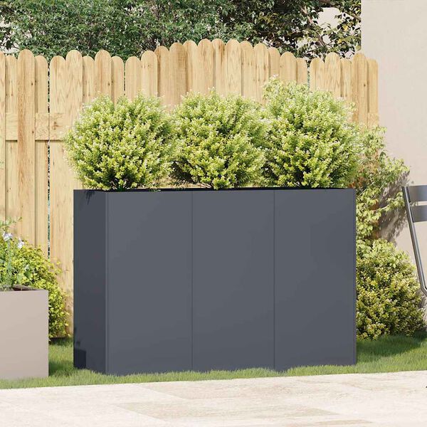 vidaXL Planter Anthracite 120x40x80 cm Cold-rolled Steel