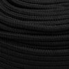 vidaXL Work Rope Black 6 mm 100 m Polyester