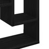 vidaXL Wall Shelf Black Oak 36x16x90 cm Engineered Wood