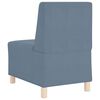 vidaXL Modular Sofa Unit Armless 2 pcs Blue 55 x 74 x 82 cm