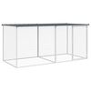 vidaXL Chicken Cage with Roof Anthracite 203x98x90 cm Galvanised Steel