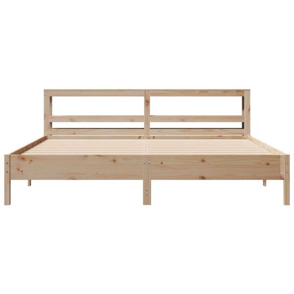 vidaXL Bed Frame without Mattress 200x200 cm Solid Wood Pine