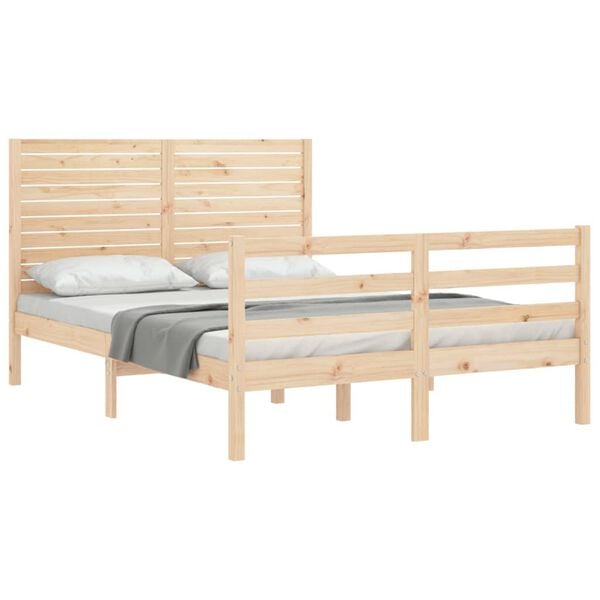 vidaXL Bed Frame without Mattress 120x200 cm Solid Wood
