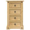 vidaXL Bedside Cabinet Corona 53x39x84 cm Solid Wood Pine