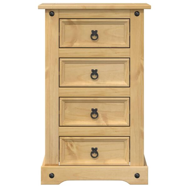 vidaXL Bedside Cabinet Corona 53x39x84 cm Solid Wood Pine