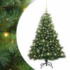 vidaXL Artificial Christmas Tree with 150 LEDs Green 150 cm PE and PVC