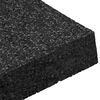 vidaXL Rubber Granulate Patio Pad Black 9 x 9 x 2 cm Rubber