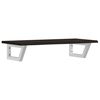vidaXL Basin Shelf Wall Mounted Steel and Solid Wood Oak