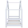 vidaXL Kids Bed Frame White Solid Pine Wood 70x140 cm