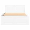 vidaXL Bed Frame with Headboard without Mattress White 90x200 cm