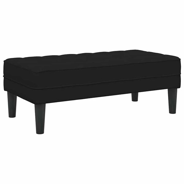 vidaXL Bench Black 113 x 57 x 39 cm Velvet