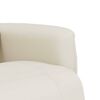 vidaXL Massage Recliner Chair with Footrest Cream Faux Leather