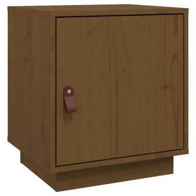 vidaXL Bedside Cabinet Honey Brown 40x34x45 cm Solid Wood Pine