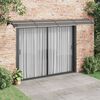 vidaXL Door Canopy Black 400x100 cm Polycarbonate