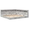 vidaXL Bookcase Bed Concrete grey 180 x 200 cm Engineered Wood