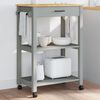 vidaXL Kitchen Trolley MONZA 60x40x88.5 cm Solid Wood Pine