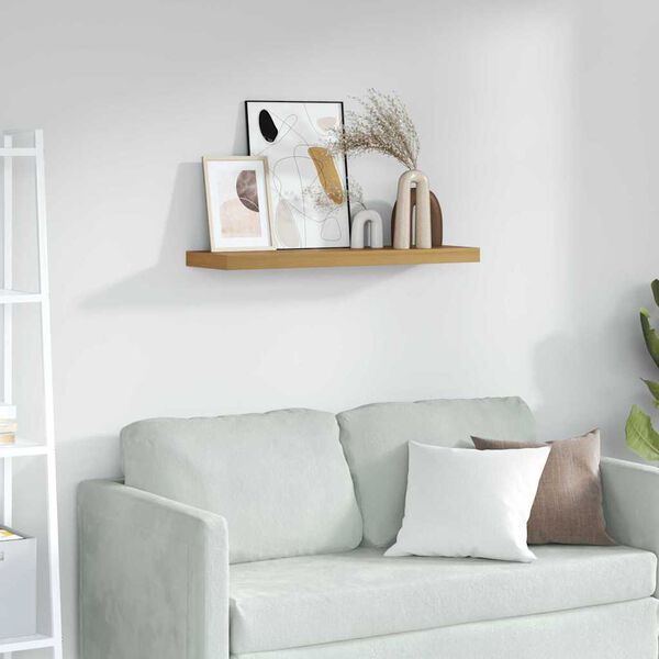 vidaXL Wall Shelf Wall-mounted Brown 90 x 23.5 x 4 cm Engineered Wood