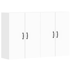 vidaXL Wall Mounted Cabinets 2 pcs White Engineered Wood