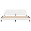 vidaXL Bed Frame without Mattress "Zadar" White 200x200 cm Faux Leather