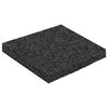 vidaXL Rubber Granulate Patio Pad Black 9 x 9 x 0.8 cm Rubber