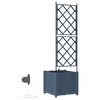 vidaXL Garden Planter Grey 40 x 40 x 142 cm Steel