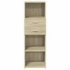 vidaXL Highboard Sonoma Oak 40x42.5x124 cm Engineered Wood