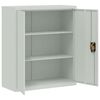 vidaXL File Cabinet Light Grey 90x40x145 cm Steel