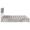 vidaXL Storage Bed Concrete Grey 200 x 200 cm Engineered Wood