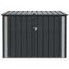 vidaXL Garden Storage Box Black 151.5 x 107 x 100 cm Steel