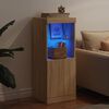 vidaXL Sideboard with LED Lights Sonoma Oak 41x37x100 cm
