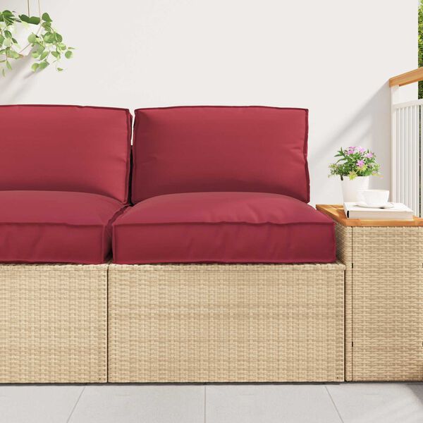 vidaXL Pallet Cushion for Seat / Backrest Wine Red 120 x 60 x 12 cm