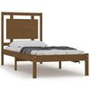 vidaXL Bed Frame without Mattress Honey Brown 90x190 cm Single Solid Wood