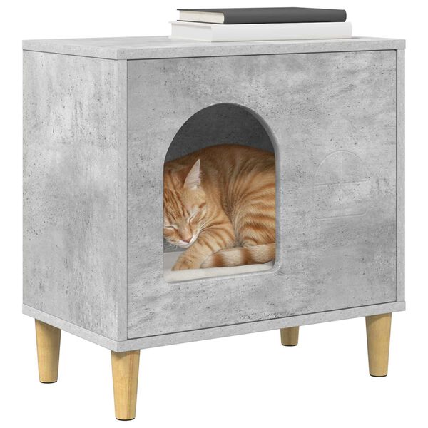 vidaXL Cat House Concerte 51 x 30 x 52 cm Engineered Wood