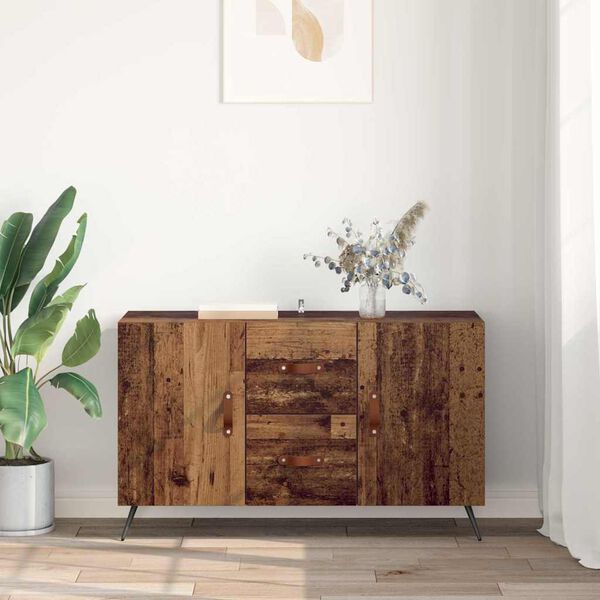 vidaXL Sideboard with Drawer Old Wood 100 x 36 x 60 cm Engineered Wood