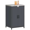 vidaXL Kitchen Storage with Shelf Anthracite 60 x 50 x 92 cm Steel