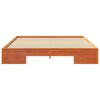 vidaXL Bed Frame Brown 140 x 200 cm