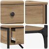 vidaXL Console Table with Drawer Brown 100 x 34.5 x 75 cm Wood