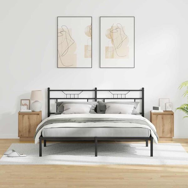 vidaXL Bedside Cabinet 2 pcs Artisan Oak 39 x 34.5 x 50 cm