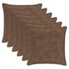 vidaXL Cushion Cover 6 pcs HOUTEN Light Brown 40 x 40 cm