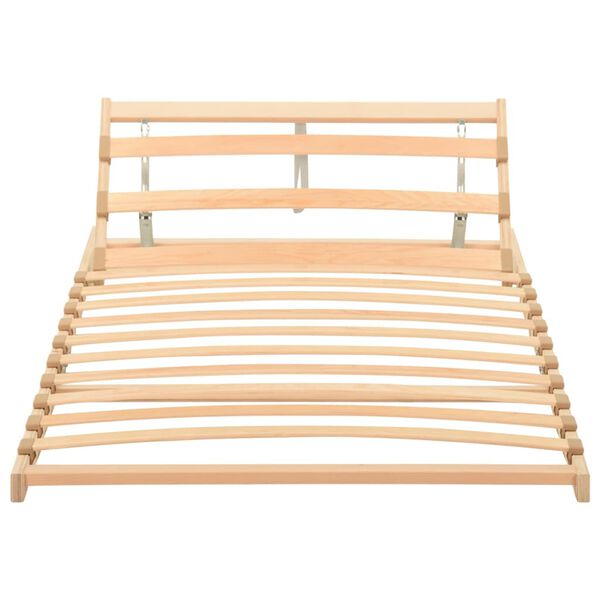 vidaXL Slatted Bed without Mattress Base Adjustable Head 90x200cm